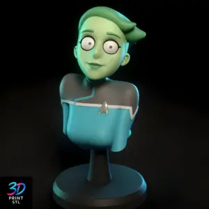 D’Vana Tendi Torrida Bust Star Trek Lower Decks | 3D Print File | STL