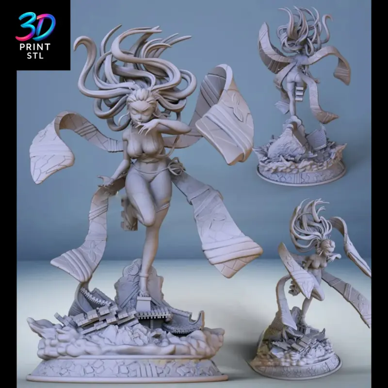 Daki Figure Demon Slayer | STL File for 3D Printing - Image 4