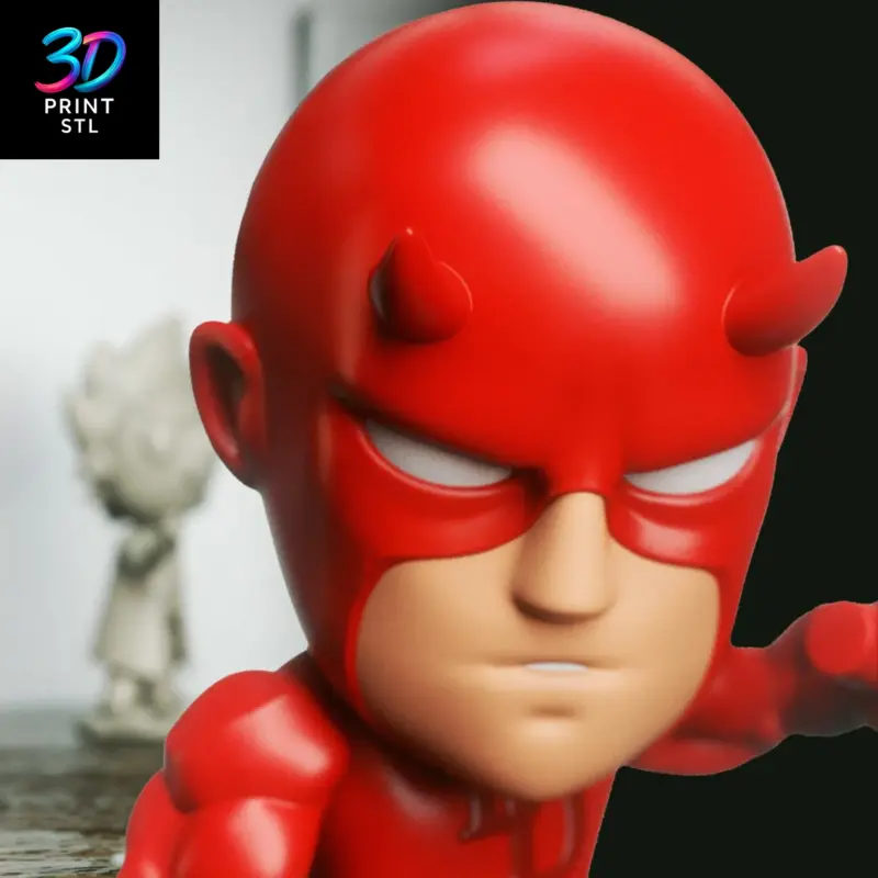 Daredevil Chibi Marvel | STL for 3D Printers - Image 2