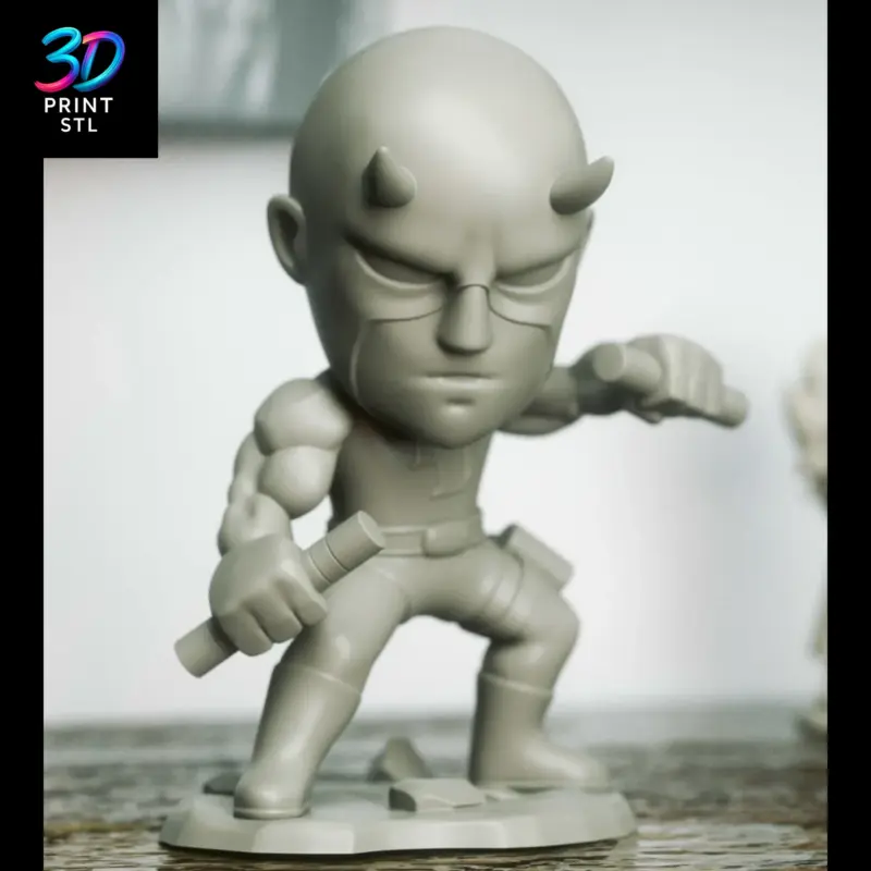 Daredevil Chibi Marvel | STL for 3D Printers - Image 3