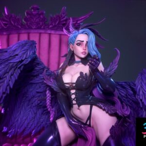 Dark Angel Female Figure Game Character | STL for 3D Printers
