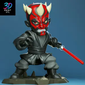 Darth Maul Chibi Star Wars | STL File for 3D Printing