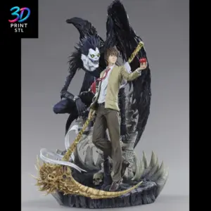 Light Yagami & Ryuk Diorama Death Note | 3D Print File | STL