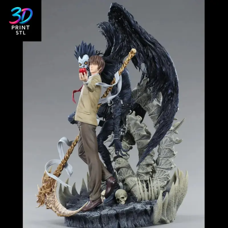 Light Yagami & Ryuk Diorama Death Note | 3D Print File | STL - Image 2