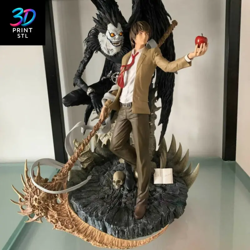 Light Yagami & Ryuk Diorama Death Note | 3D Print File | STL - Image 4
