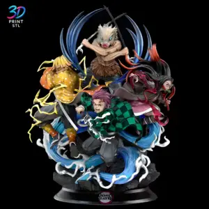 Demon Slayer Diorama Demon Slayer | 3D Print File | STL