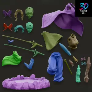 Shinobu Kocho Insect Hashira – Demon Slayer STL 3D Print Model