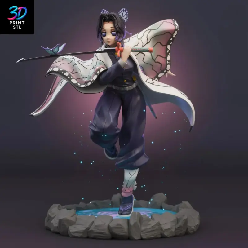Shinobu Kocho Insect Hashira – Demon Slayer STL 3D Print Model - Image 6