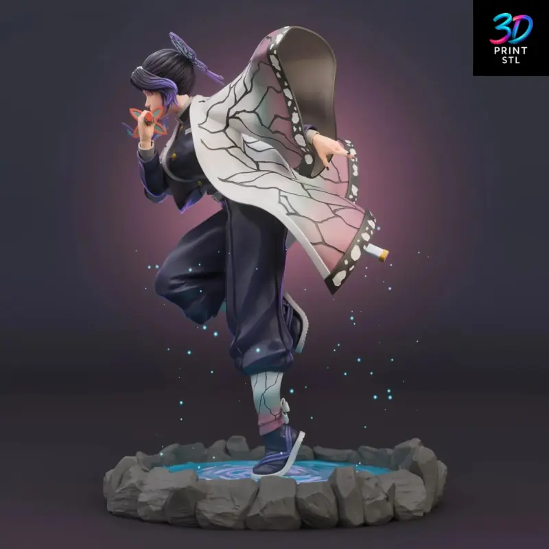 Shinobu Kocho Insect Hashira – Demon Slayer STL 3D Print Model - Image 7