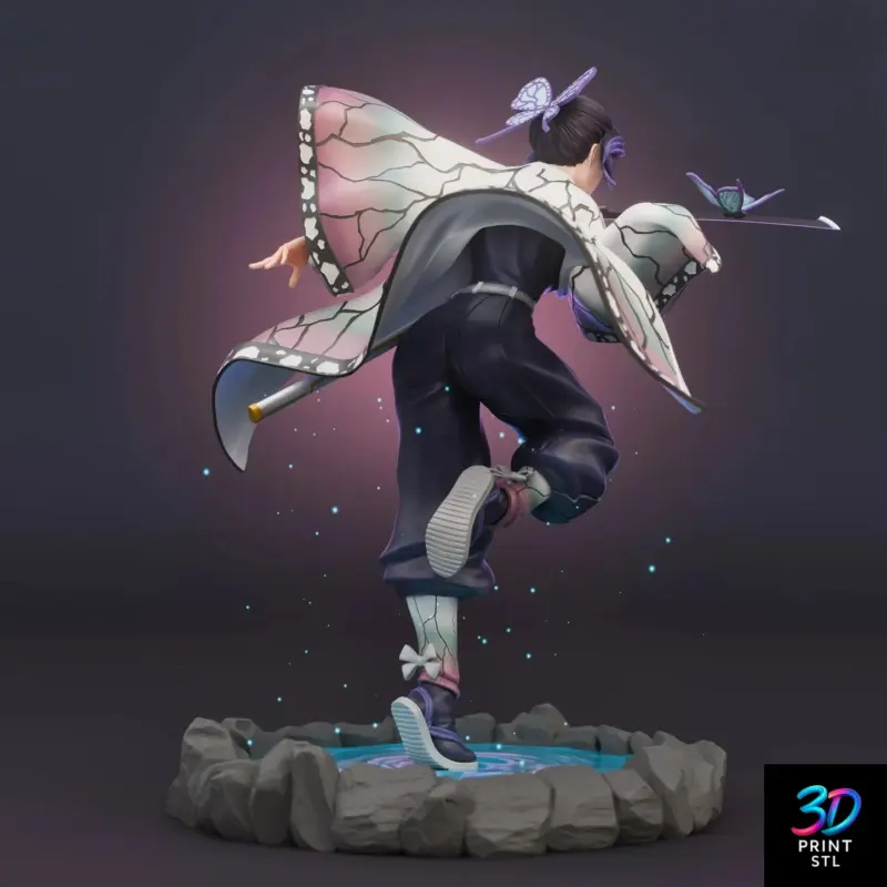 Shinobu Kocho Insect Hashira – Demon Slayer STL 3D Print Model - Image 8