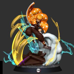 Zenitsu Agatsuma Figure | Demon Slayer STL 3D Print Model