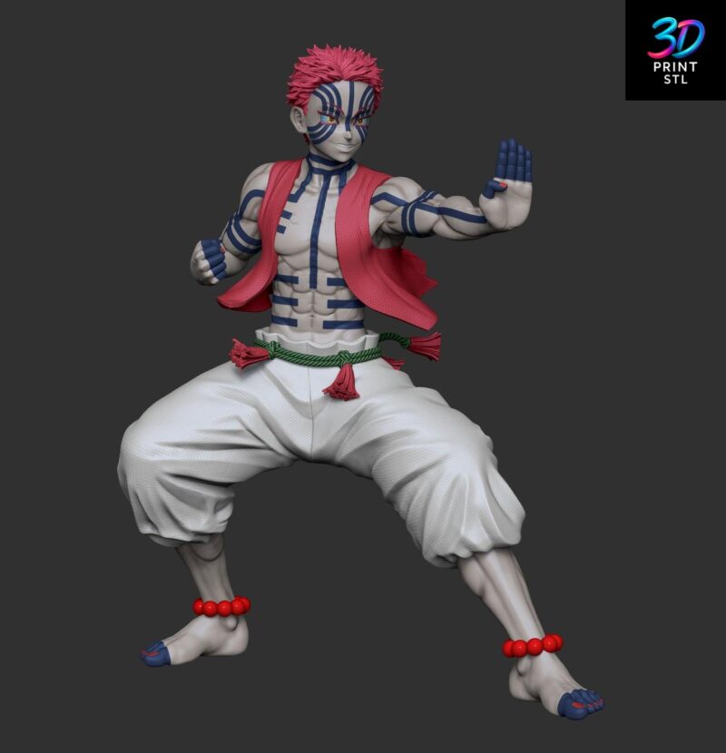 Akaza Upper Moon Three | Demon Slayer STL 3D Model