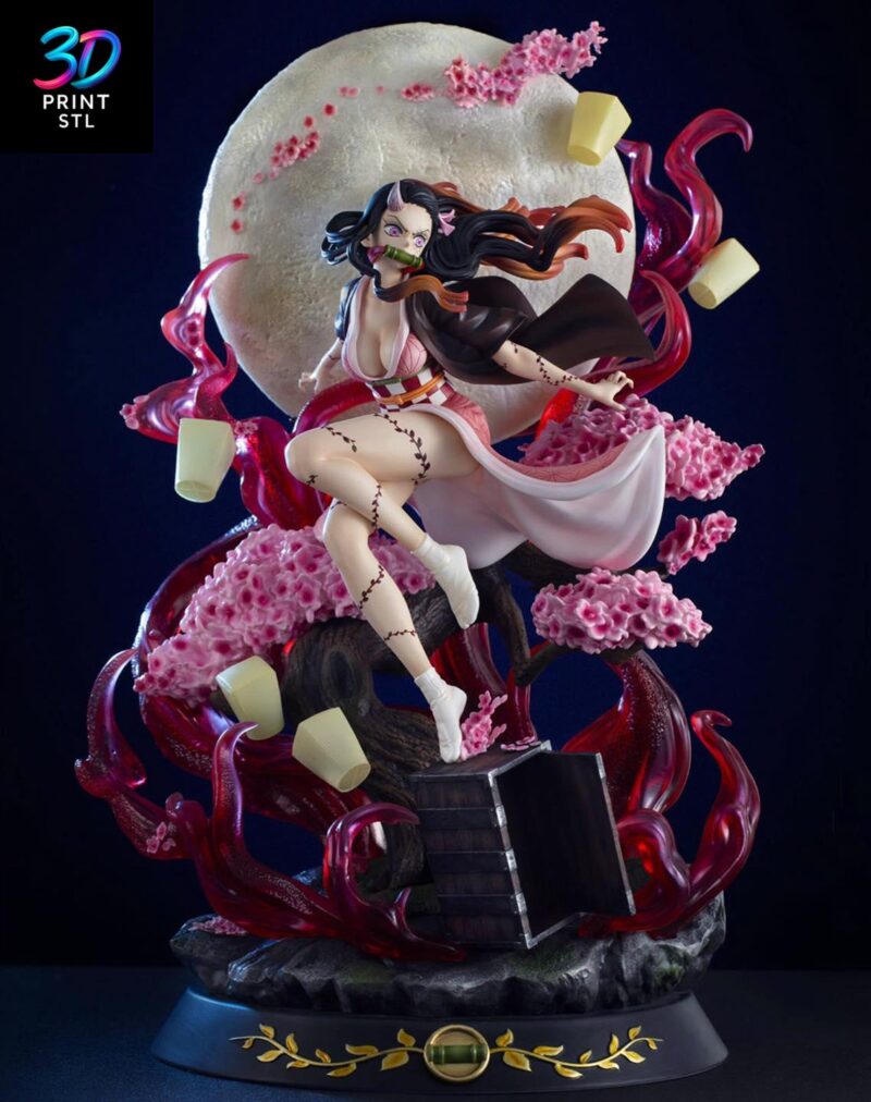 Nezuko Kamado Demon Form – Demon Slayer STL 3D Print Model - Image 3