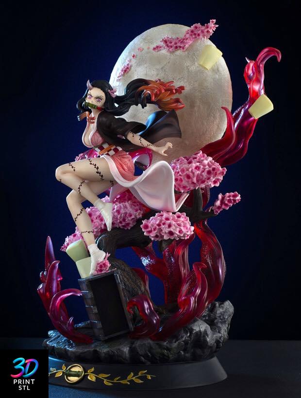 Nezuko Kamado Demon Form – Demon Slayer STL 3D Print Model - Image 4