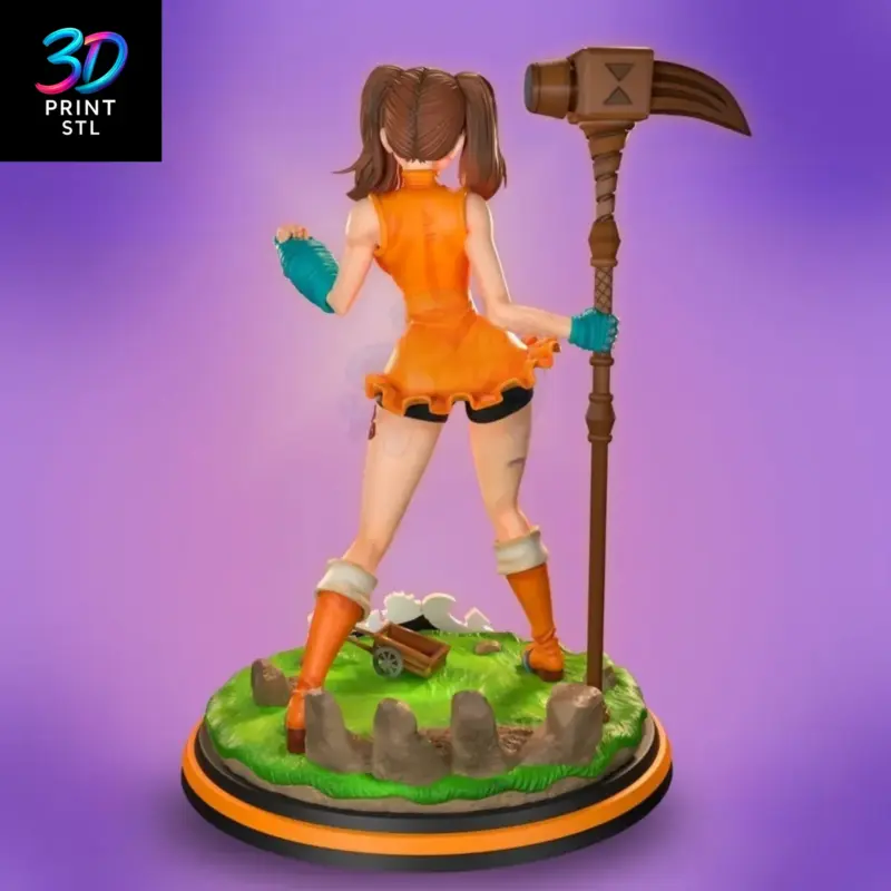Diane Figure The Seven Deadly Sins | STL File for 3D Printing - Image 2