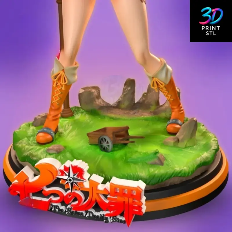 Diane Figure The Seven Deadly Sins | STL File for 3D Printing - Image 4