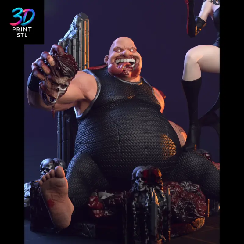 Lust & Gluttony Diorama Fullmetal Alchemist | STL File for 3D Printing - Image 6