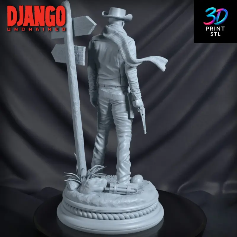 Django Figure Django Unchained | 3D Print Model | STL - Image 3