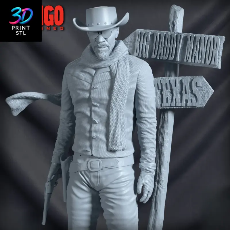 Django Figure Django Unchained | 3D Print Model | STL - Image 4