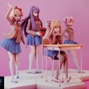 Doki Doki Literature Club Girl Figure Doki Doki Literature Club | 3D Print File | STL