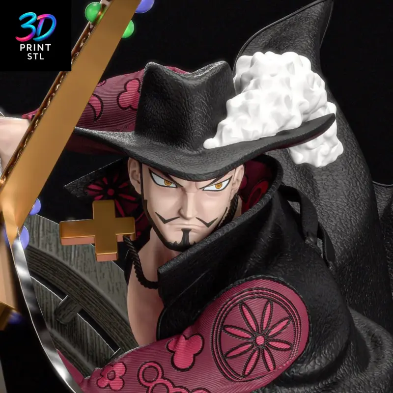 Dracule Mihawk Diorama One Piece | 3D Print Model | STL - Image 3