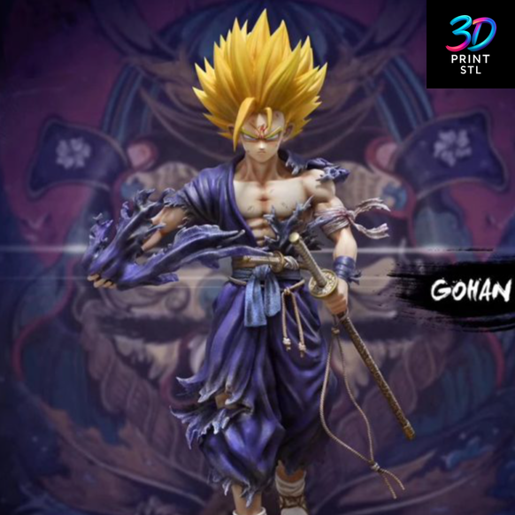 Gohan Samurai Dragon Ball Z | 3D Print File | STL - Image 2