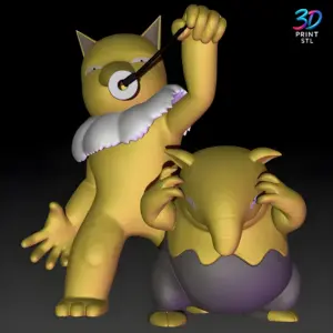 Drowzee and Hypno Pokémon | STL for 3D Printers