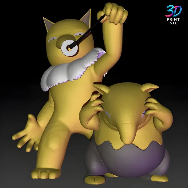 Drowzee and Hypno Pokémon | STL for 3D Printers