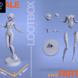 Rei Ayanami Evangelion | 3D Print File | STL