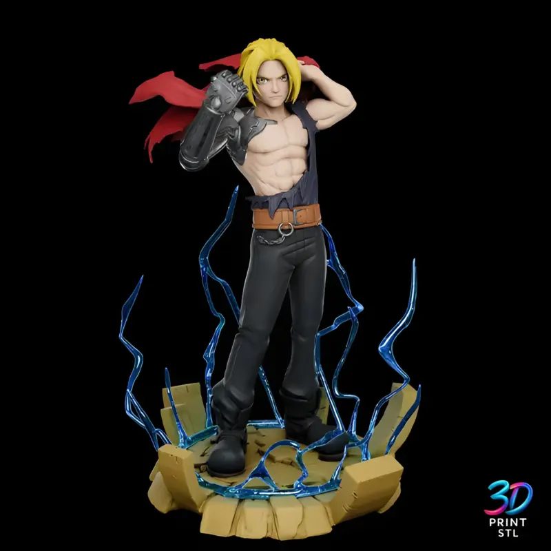 Edward Elric State Alchemist Figure | STL for 3D Printers - Image 3