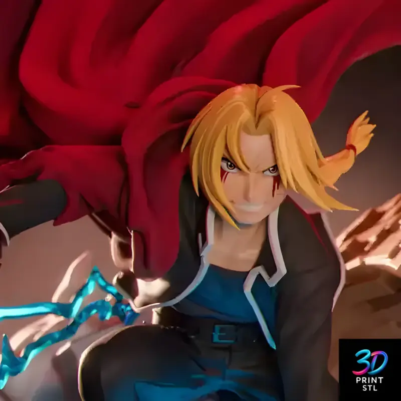 Edward Elric State Alchemist Figure | STL for 3D Printers - Image 5