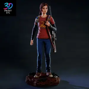 Ellie The Last of Us | 3D Print Model | STL
