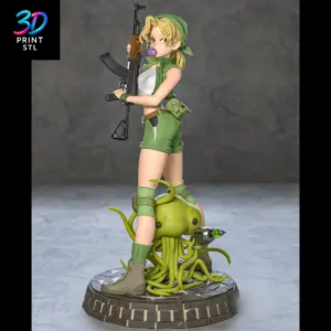 Eri Kasamoto Figure Metal Slug | 3D Print Model | STL