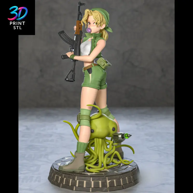 Eri Kasamoto Figure Metal Slug | 3D Print Model | STL