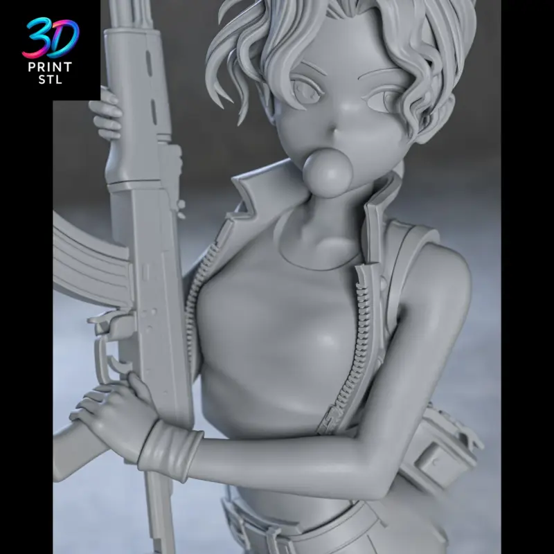 Eri Kasamoto Figure Metal Slug | 3D Print Model | STL - Image 6