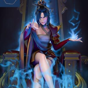 Azula Fantasy Warrior Figure | STL 3D Print File