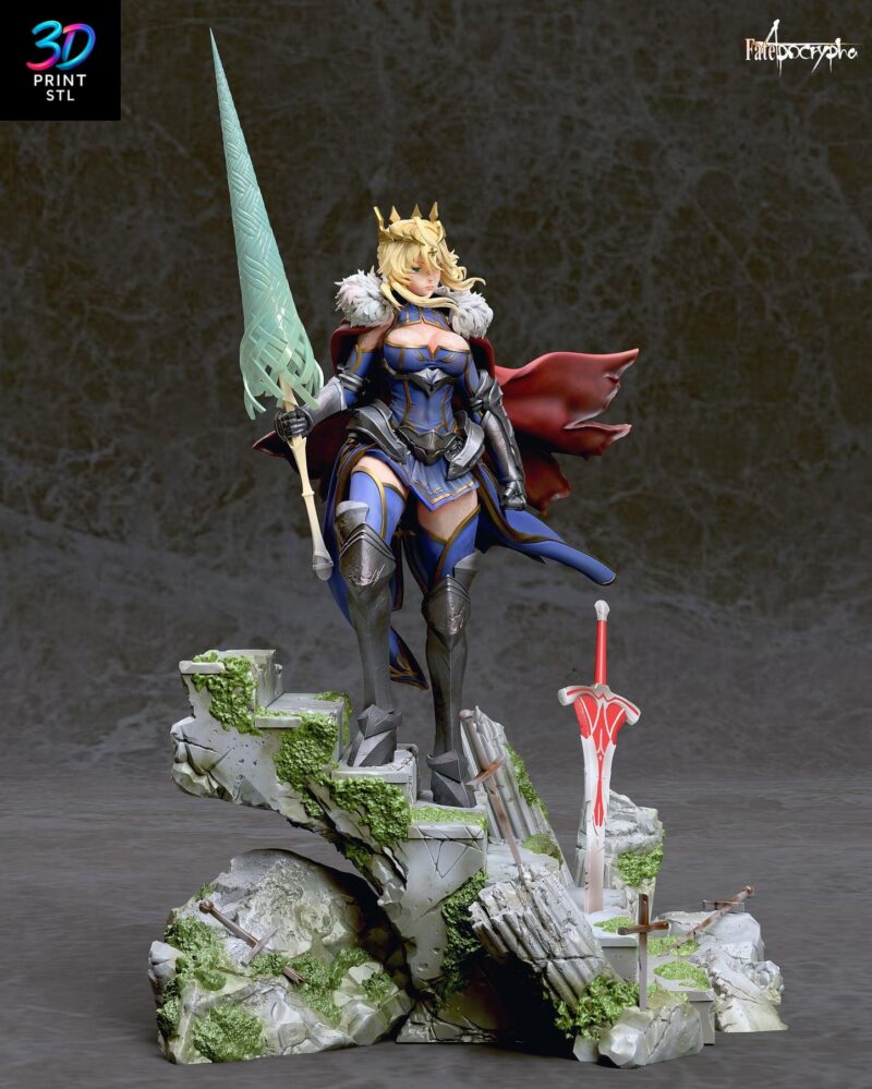 Saber Fate Anime | 3D Print File | STL - Image 4