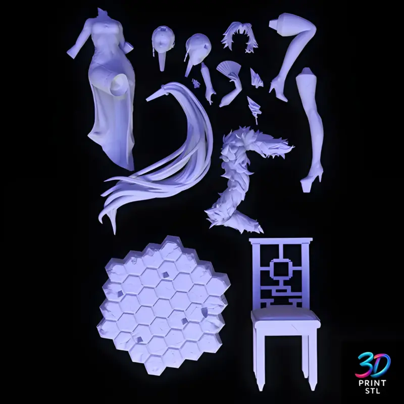 Feebas and Milotic Pokémon | STL for 3D Printers - Image 3