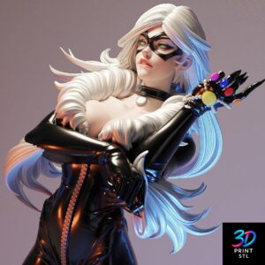 Felicia Black Cat Figure Movie Characters | 3D Print Model | STL