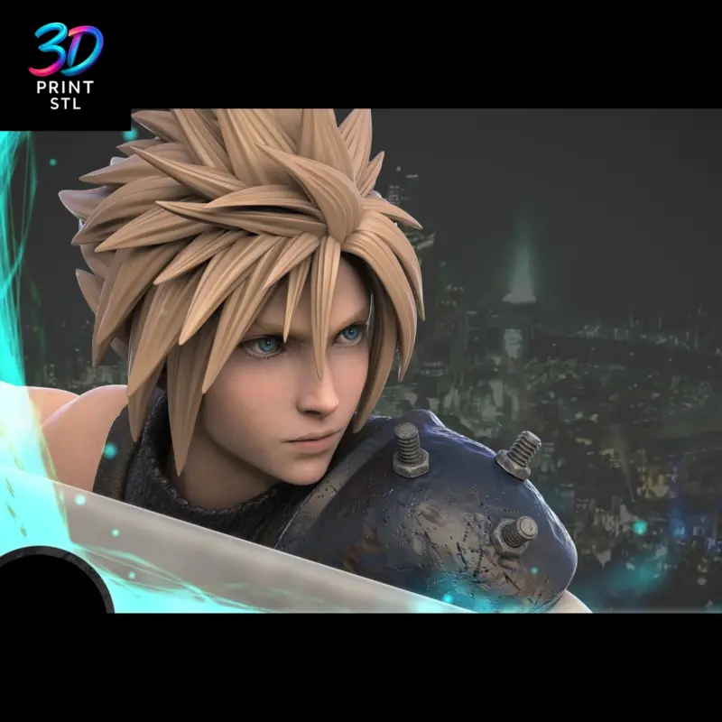 Cloud, Tifa & Aerith Diorama Final Fantasy VII | 3D Print File | STL - Image 5