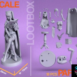 Fire Emblem STL Tharja STL File 3D Printing Design STL File Game Character Figure 0143 2