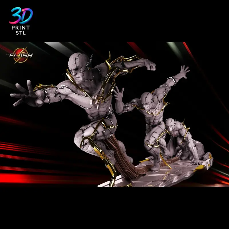 Flash Diorama DC Comics | STL File for 3D Printing