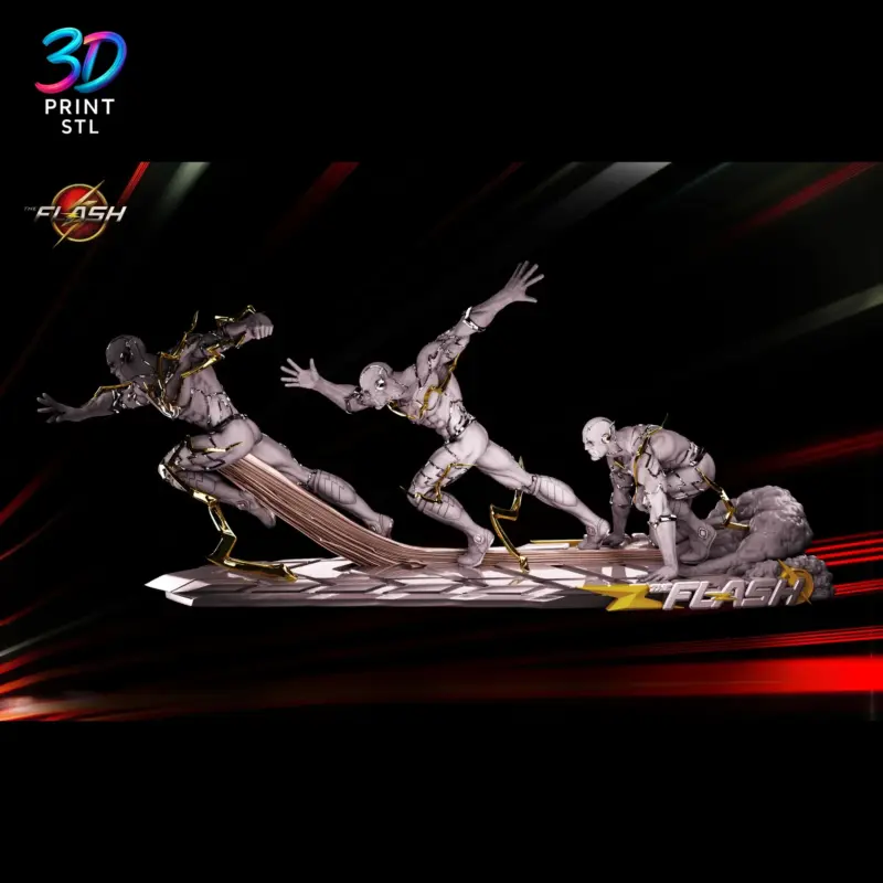 Flash Diorama DC Comics | STL File for 3D Printing - Image 2