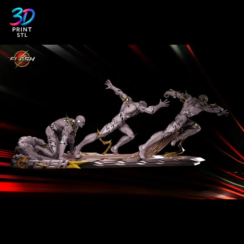Flash Diorama DC Comics | STL File for 3D Printing - Image 3