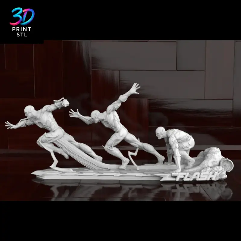 Flash Diorama DC Comics | STL File for 3D Printing - Image 8