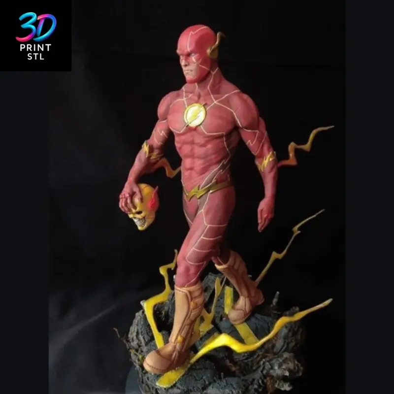 Flash Figure DC Comics | 3D Print Model | STL - Image 2