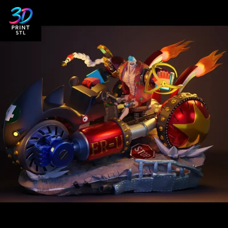 Franky Figure One Piece | 3D Print Model | STL
