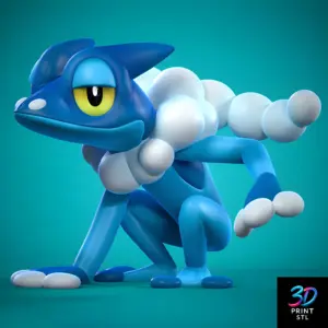 Frogadier Pokémon | 3D Print File | STL