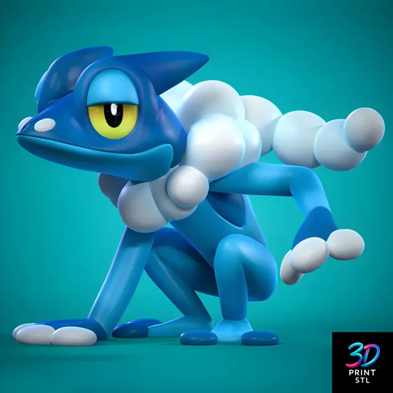 Frogadier Pokémon | 3D Print File | STL