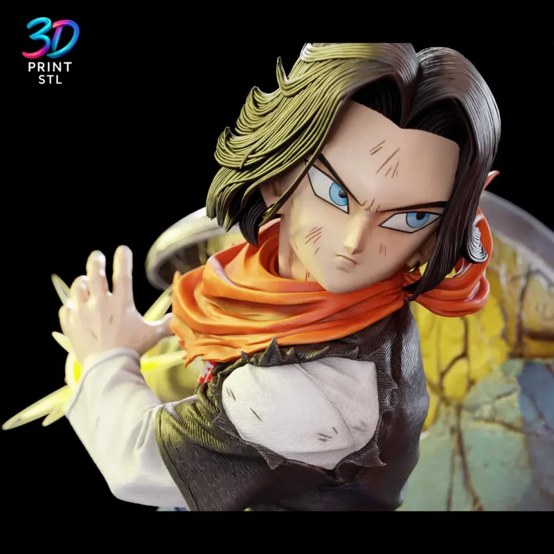 Future Gohan vs Androids Diorama Dragon Ball Z | 3D Print Model | STL - Image 4